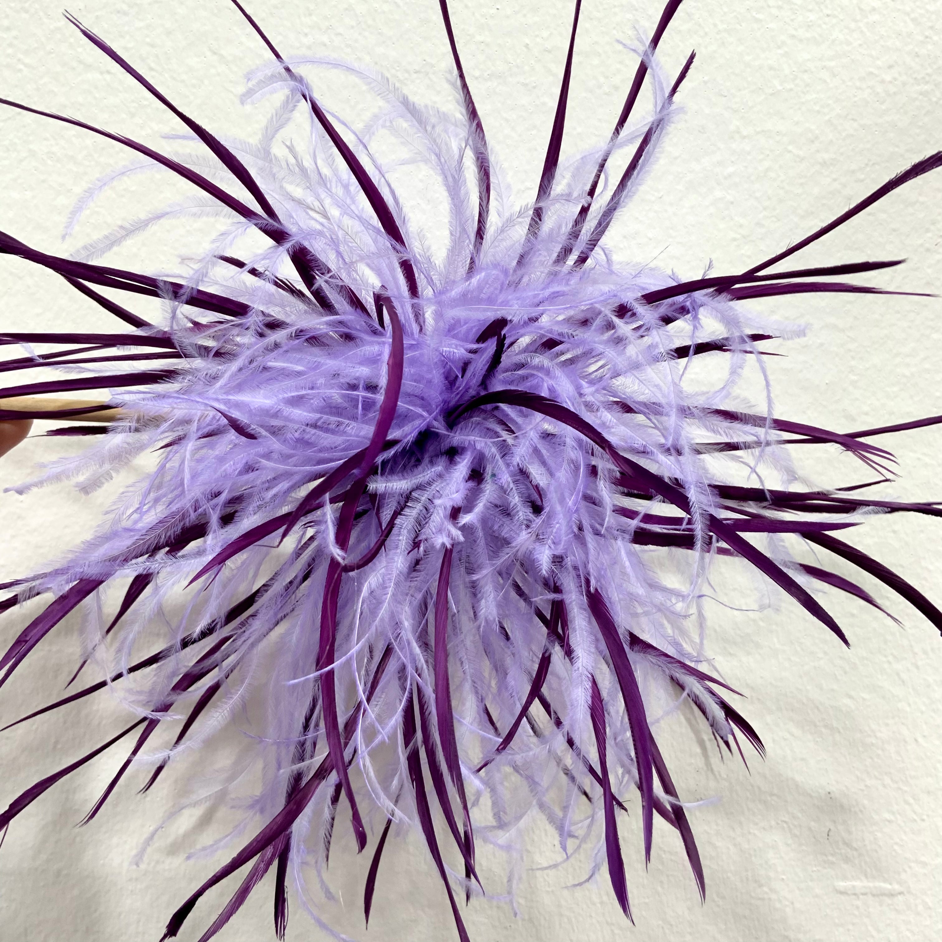 Purple lily brooch 